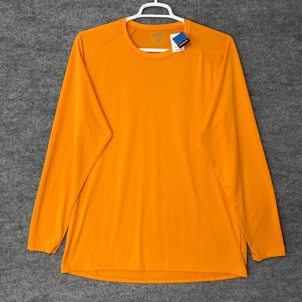 Patagonia Mens Capilene 1 Silkweight Crew Neck Orange Baselayer XXL 11388 NWT